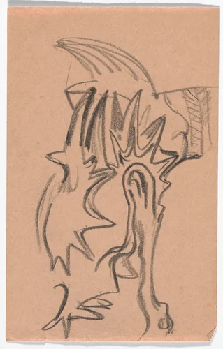 Preliminary costume design for "A Midsummer Night's Dream" at the Heidelberg Festival by Hans Poelzig, architecture, 1926