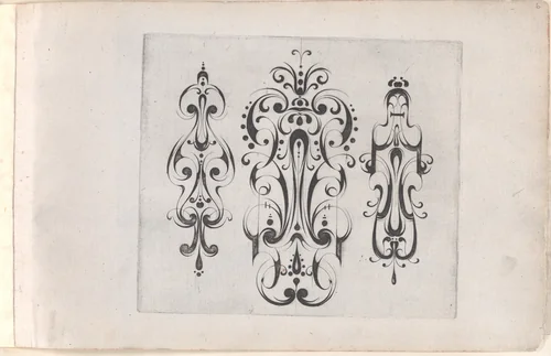 Plate from "Grateske voer golt smeden Schrijnwerkers Ende andere des nodich hebbende" by Meinert Gelijs, book, 1605-1635