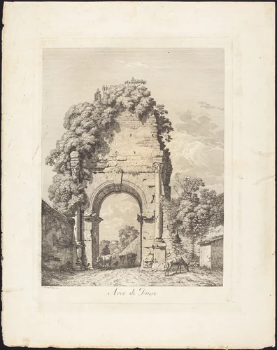 Arco di Druso by Jacob Wilhelm Mechau, portfolio, 1745-1808