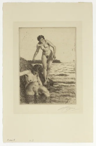 On Hemsö Island by Anders Zorn, print, 1917