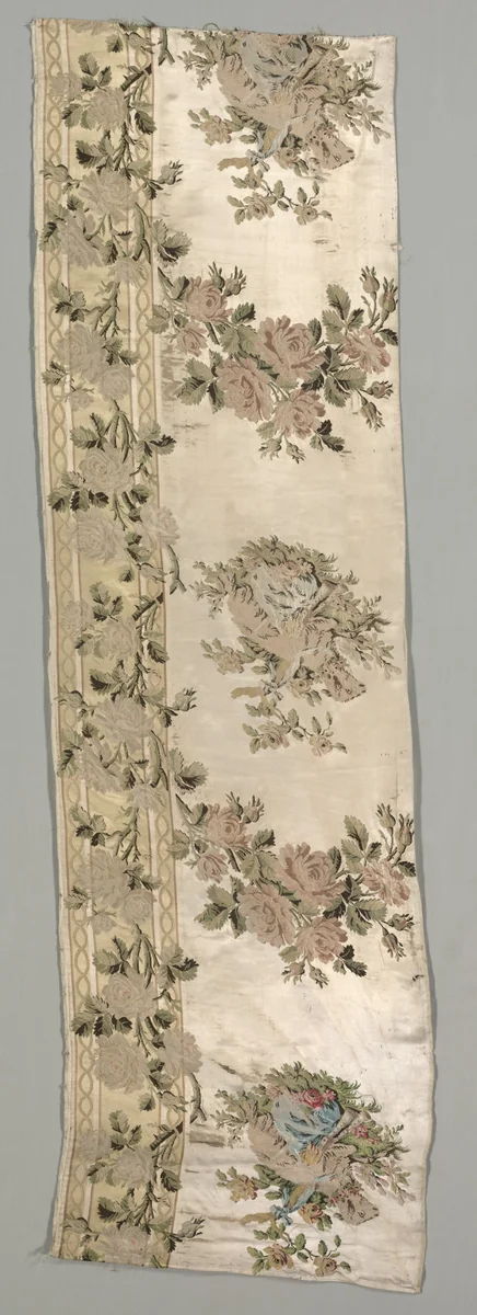 Length of Brocaded Satin by Philippe de Lasalle, textile, 1775-1785