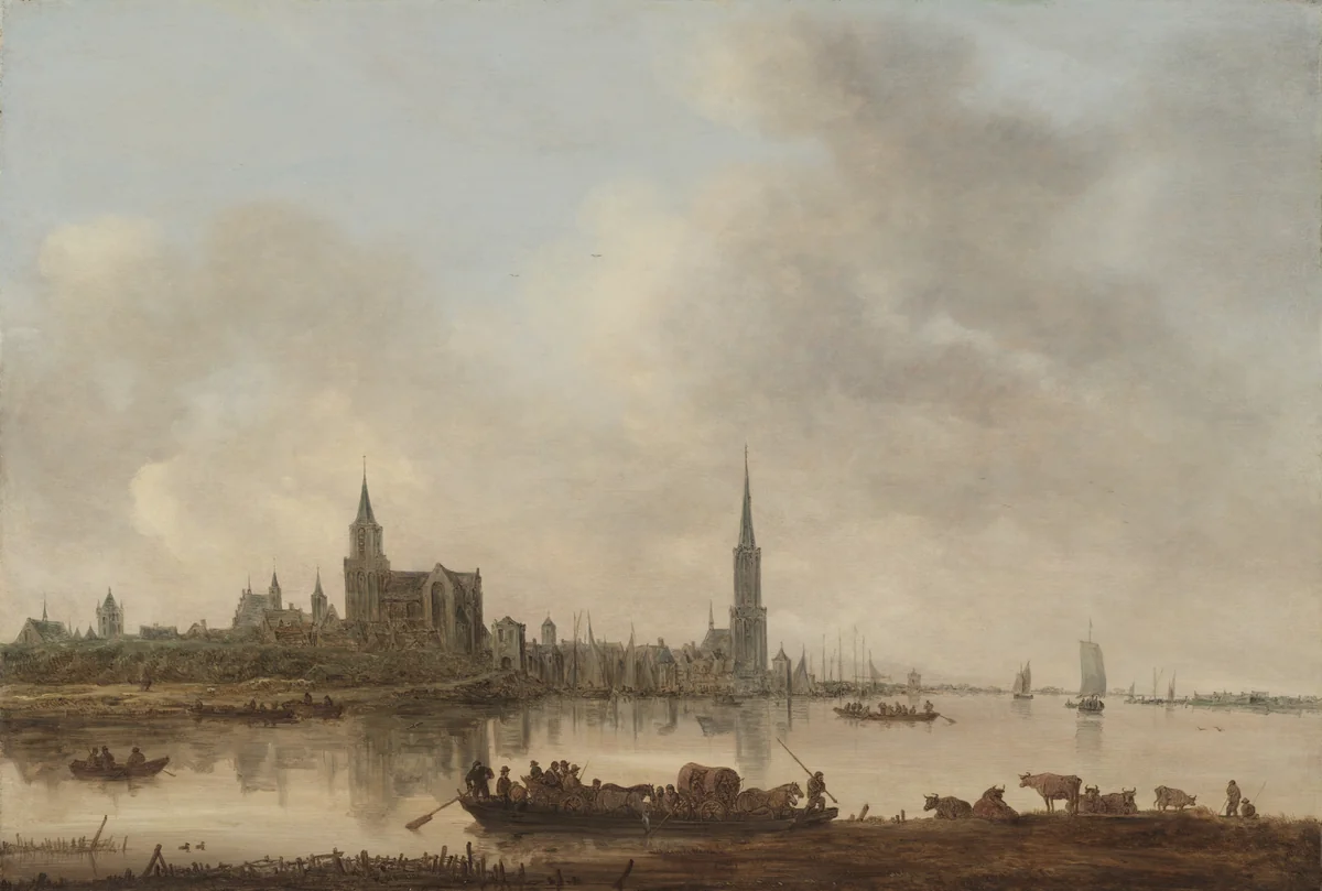 View of Emmerich by Jan van Goyen, painting, 1645
