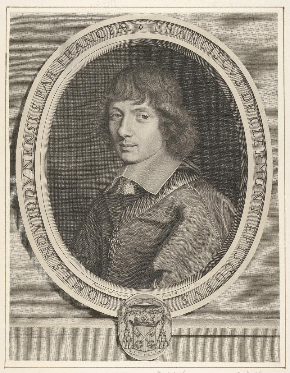 François de Clermont-Tonnerre by Robert Nanteuil, print, 1650-1660