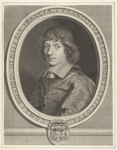 François de Clermont-Tonnerre by Robert Nanteuil, print, 1650-1660
