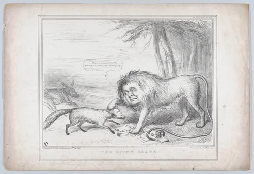 The Lion's Share by John Doyle, print, 1838