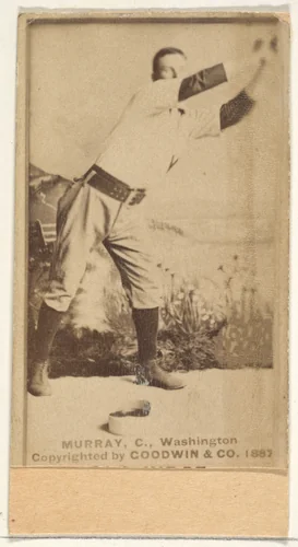 Jeremiah J. "Miah" Murray, Catcher, Washington Nationals, from the Old Judge series (N172) for Old Judge Cigarettes by Goodwin & Company, photograph, 1887