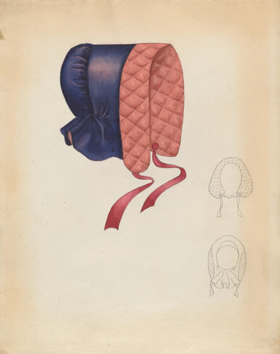 Bonnet by Dorothy Gernon, index of american design, 1937
