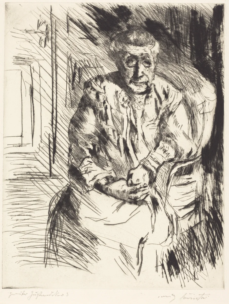 Ma Belle Mere (Mother-in-Law) by Lovis Corinth, print, 1919