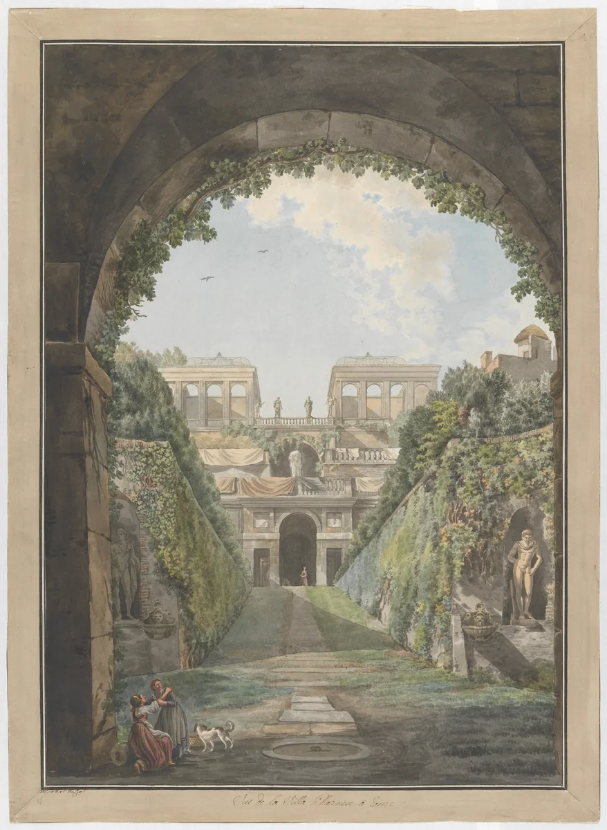 Villa Farnese by Giovanni Volpato, print, 1775-1785