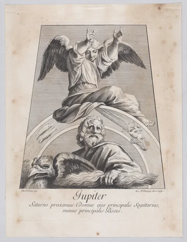 Jupiter by Nicolas Dorigny, print, 1695