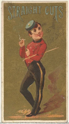 From the Girls and Children series (N65) promoting Richmond Straight Cut Cigarettes for Allen & Ginter brand tobacco products by Allen & Ginter, print, 1884-1891