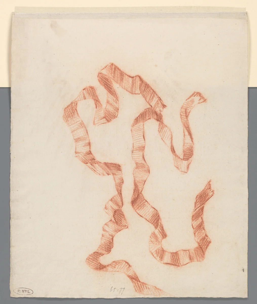 Studie van een lint by Jacob Hagen, drawing, 1713-1791