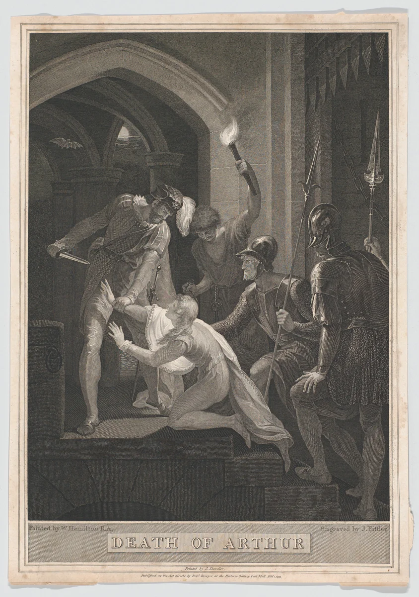 The Death of Arthur by James Fittler, print, 1793