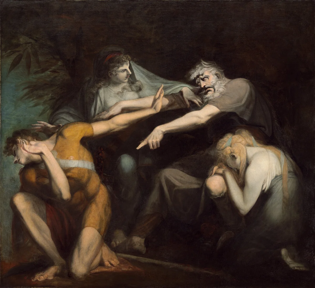Oedipus Cursing His Son Polynices by Henry Fuseli, painting, 1786