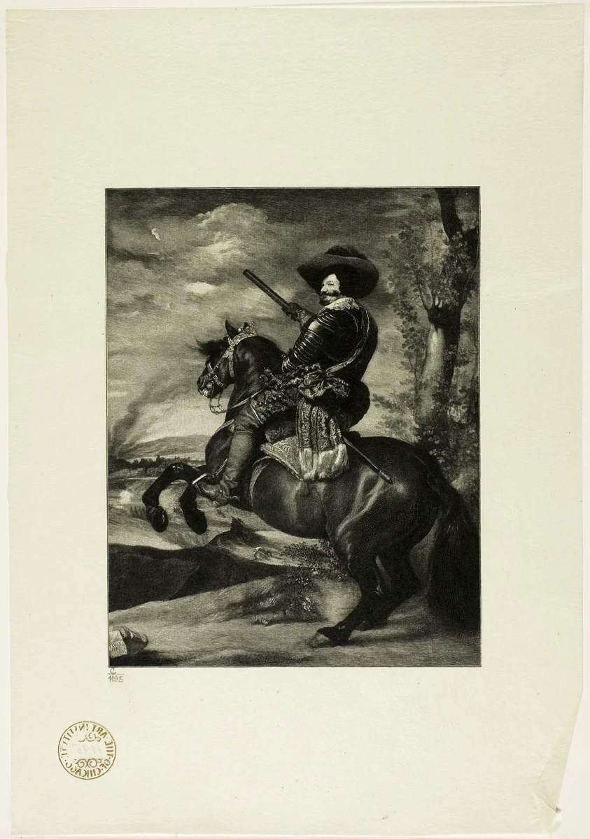 Duke of Olivares by Timothy Cole, print, 1904
