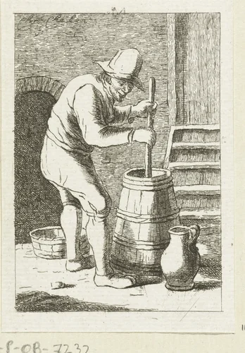 Karnende man by Pieter de Mare, print, 1779