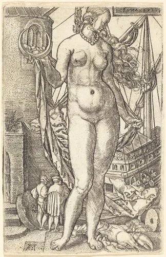 Luna by Heinrich Aldegrever, print, 1533