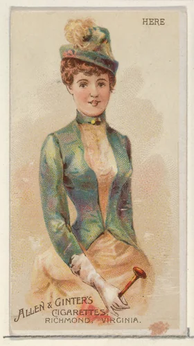 Here, from the Parasol Drills series (N18) for Allen & Ginter Cigarettes Brands by Allen & Ginter, print, 1888