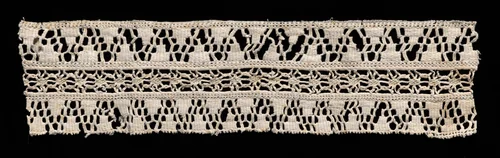 Needlepoint (Drawnwork) and Bobbin Lace Insertion by Unknown, textile, 1500-1599