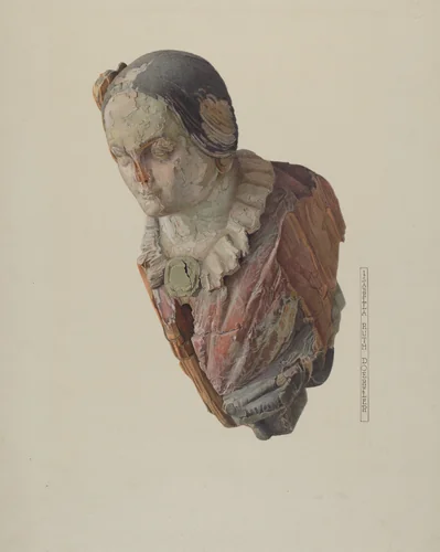 Jenny Lind Figurehead by Isabella Ruth Doerfler, index of american design, 1938