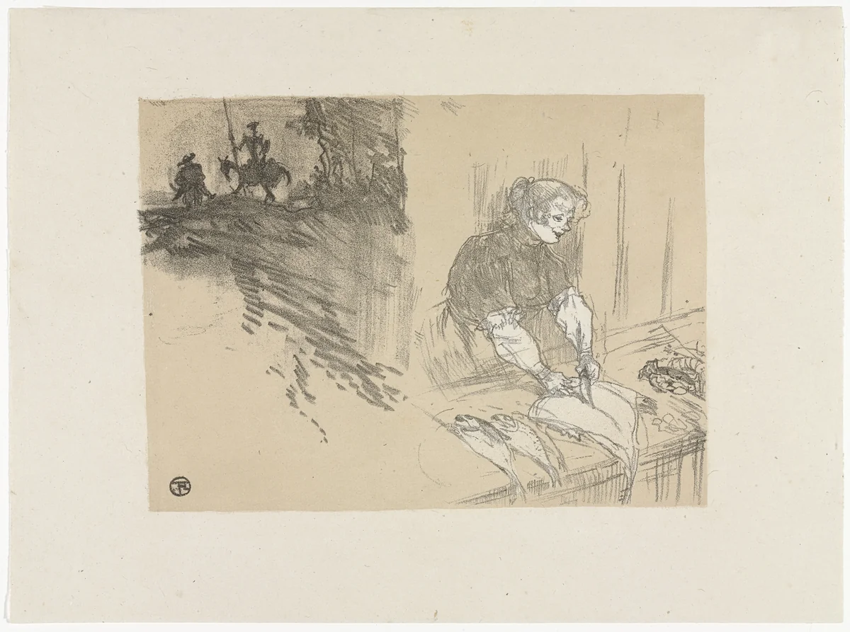 Cover for Les Courtes Joies by Henri de Toulouse-Lautrec, print, 1897