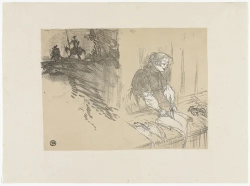 Cover for Les Courtes Joies by Henri de Toulouse-Lautrec, print, 1897