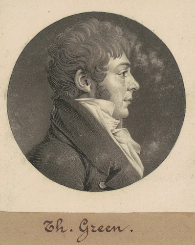 Thomas Green by Charles B. J. Févret de Saint-Mémin, print, 1809