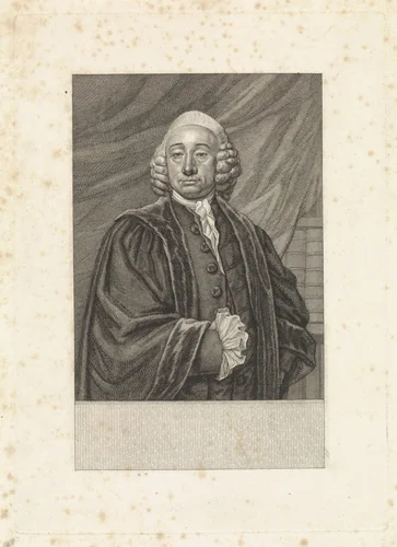 Portret van Bavius Voorda by Theodoor Koning, print, 1792