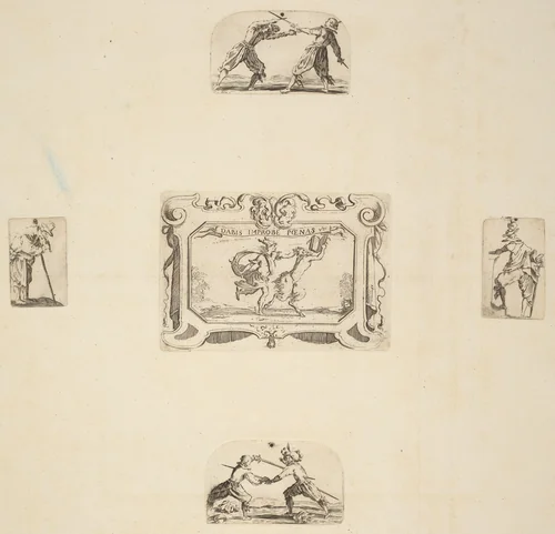 Soldiers by Stefano della Bella, print, 1610-1664