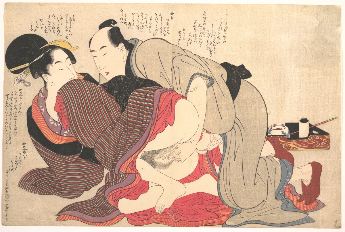 Erotic Print by Kitagawa Utamaro (喜多川歌麿), print, 1753-1806