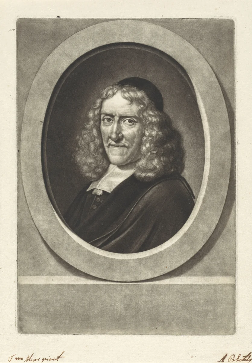 Portret van Willem van Heemskerk by Abraham Bloteling, print, 1687