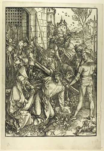 The Bearing of the Cross, from The Large Passion by Albrecht Dürer, print, 1498-1499