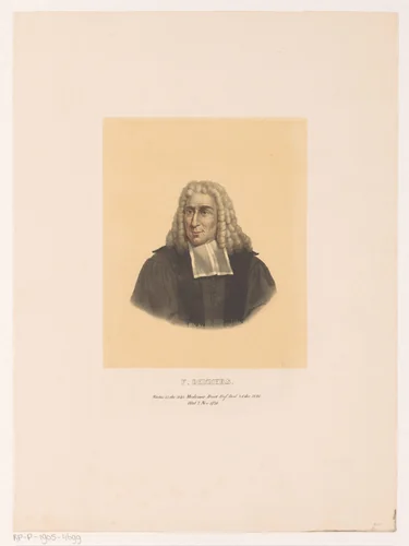Portret van Frederik Dekkers by Leendert Springer, print, 1850