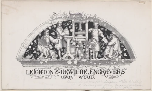 Trade Card for Leighton & DeWilde, Wood Engravers by anonymous, print, 1800-1900
