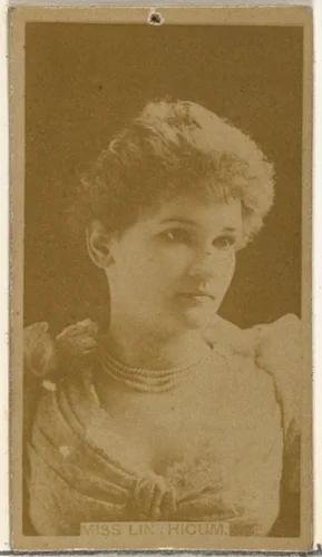Miss Linthicum, from the Actors and Actresses series (N145-8) issued by Duke Sons & Co. to promote Duke Cigarettes by W. Duke, Sons & Co., photograph, 1890-1895