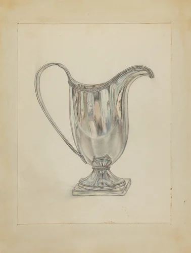 Silver Pitcher by Frank Fumagalli, index of american design, 1936