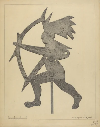 Weather Vane (Indian) by Rollington Campbell, index of american design, 1936