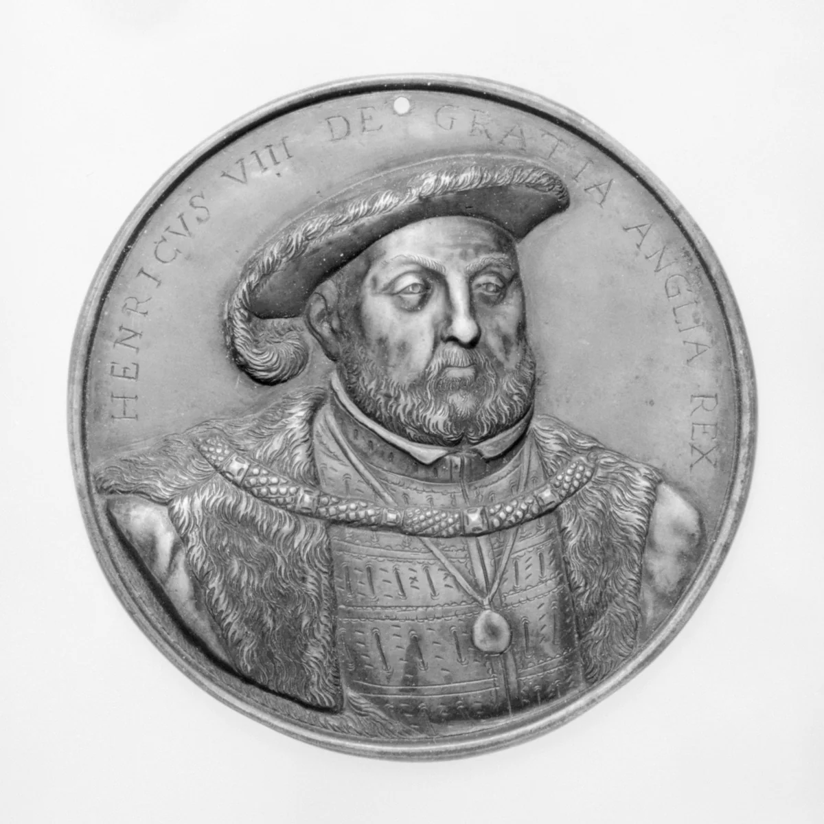 Henry VIII, King of England (1491–1547, r. 1509–47) by Steven Cornelisz van Herwijck, metalwork, 1500-1699