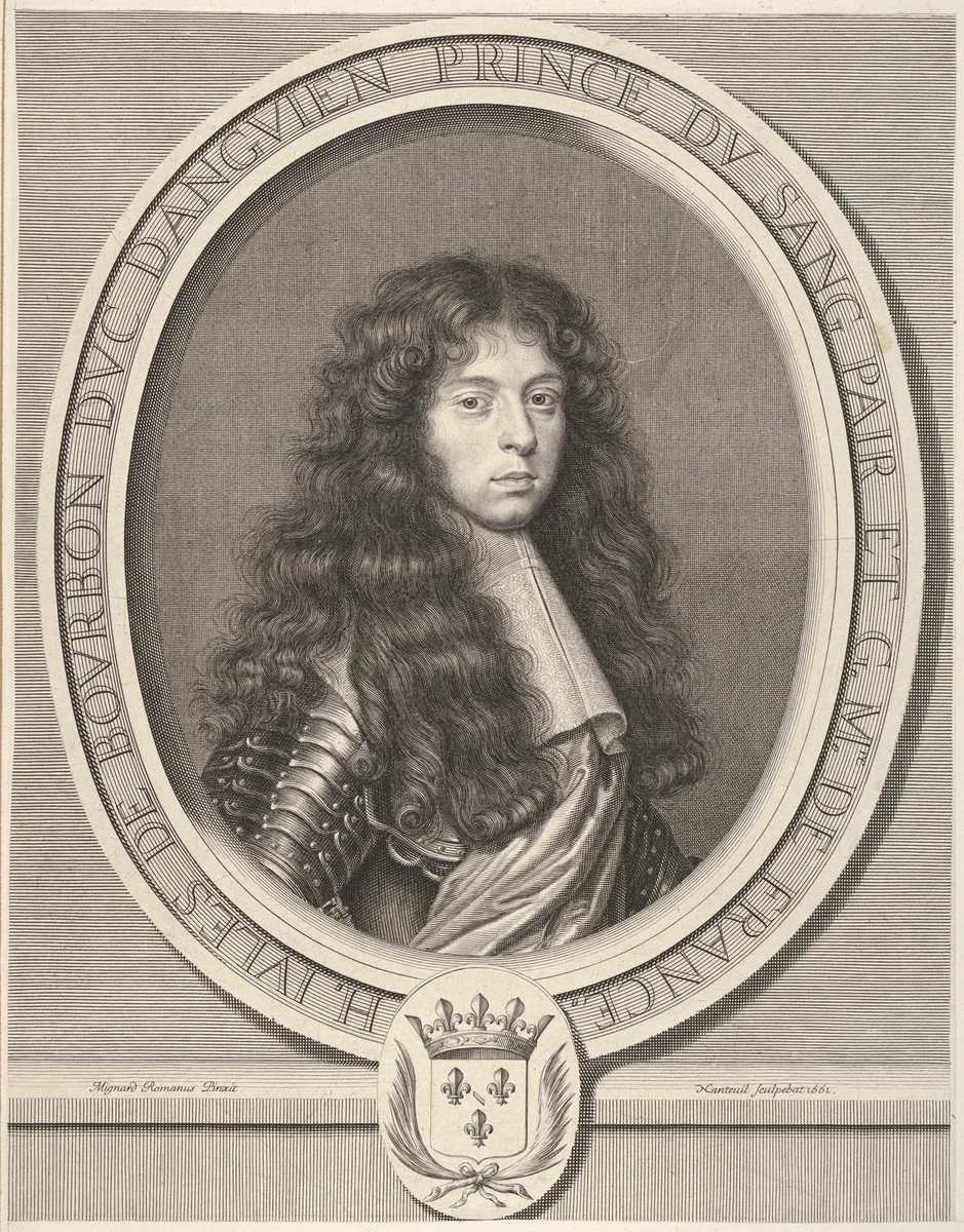 Henri-Jules de Bourdon, duc d'Enghien by Robert Nanteuil, print, 1661