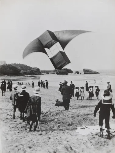 The Beach at Biarritz by Jacques-Henri Lartigue, photograph, 1907