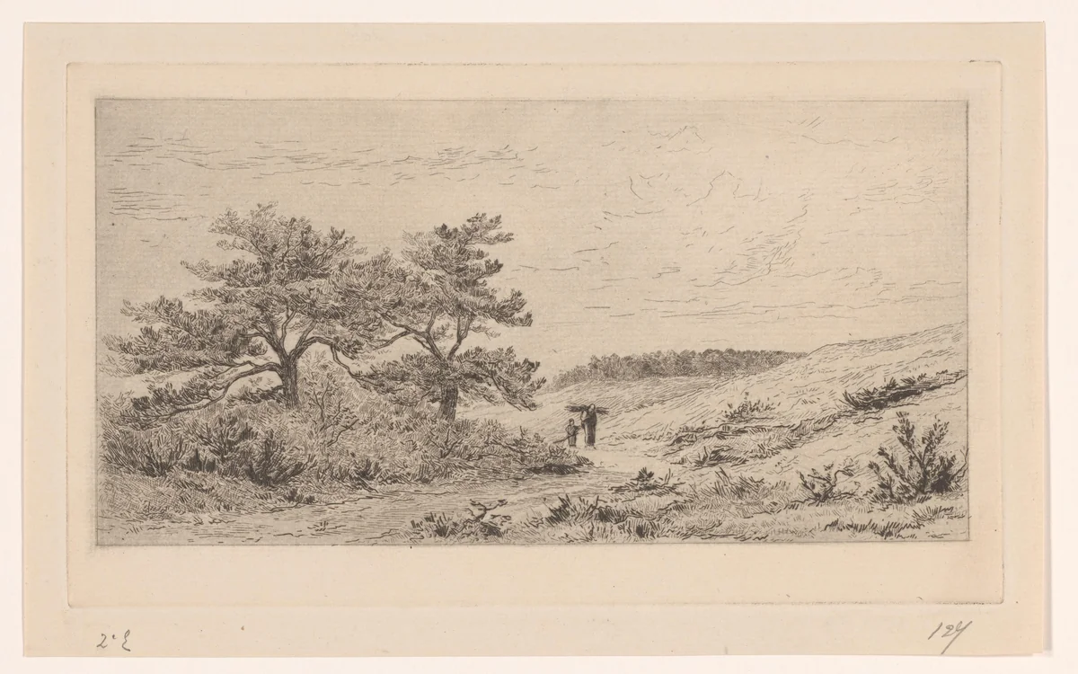 Heidelandschap bij Worth-Rheden by Carel Nicolaas Storm van 's-Gravesande, print, 1880
