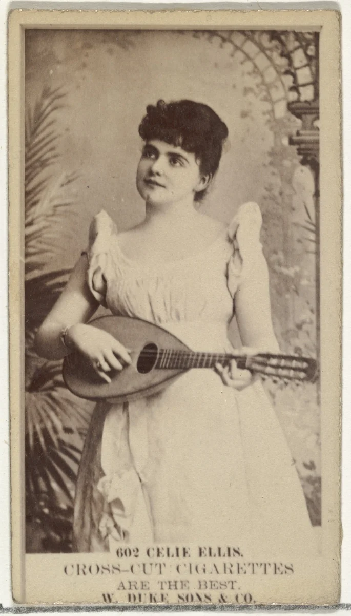 Card Number 602, Celia Ellis, from the Actors and Actresses series (N145-3) issued by Duke Sons & Co. to promote Cross Cut Cigarettes by W. Duke, Sons & Co., photograph, 1880-1889