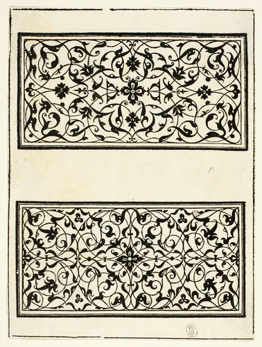 Ornamental Panels by Hans Rudolf Manuel Deutsch, print, 1545-1572