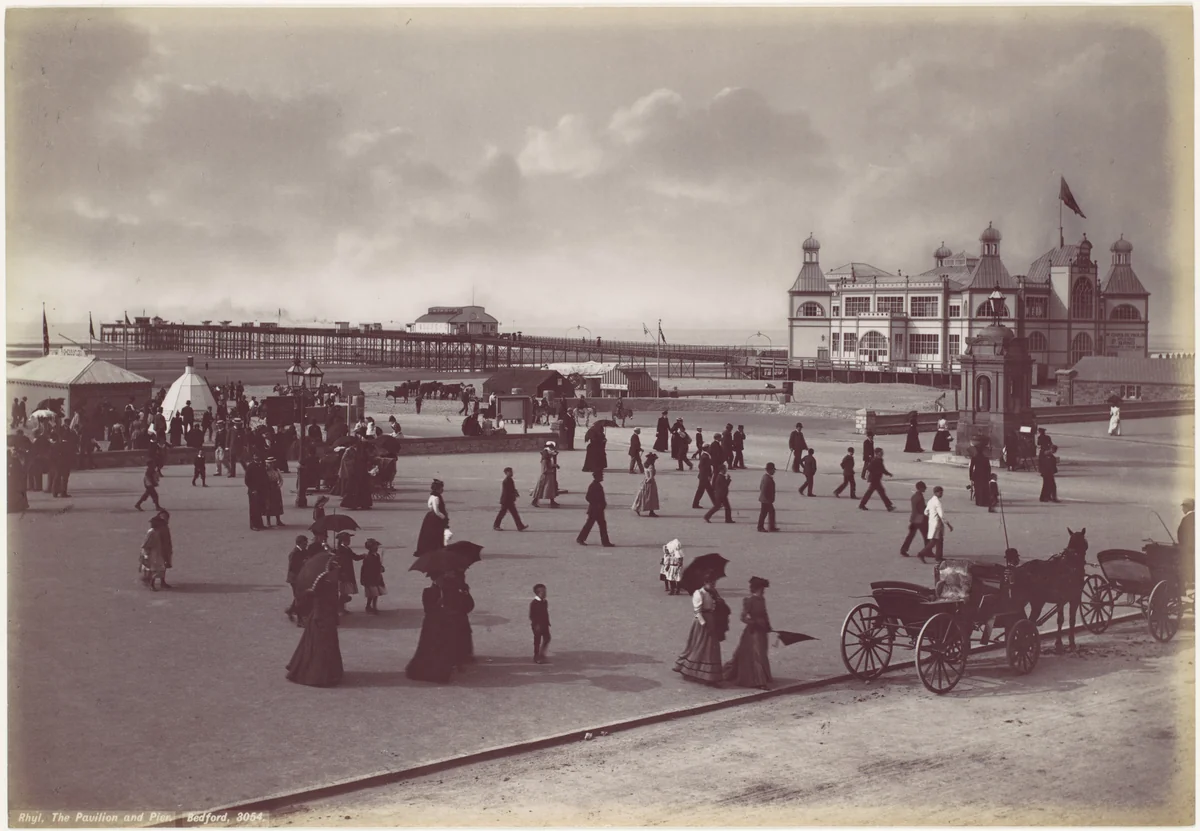 Rhyl. The Pavilion and Pier by Francis Bedford, photograph, 1870-1879