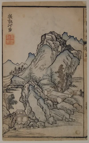 A Page from the Jie Zi Yuan by Li Liufang, print, 1679