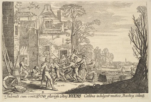 Winter (Hymens) by Wenceslaus Hollar, print, 1629