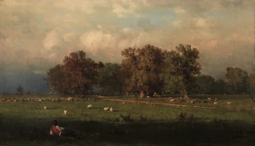 Durham, Connecticut by George Inness, painting, 1858