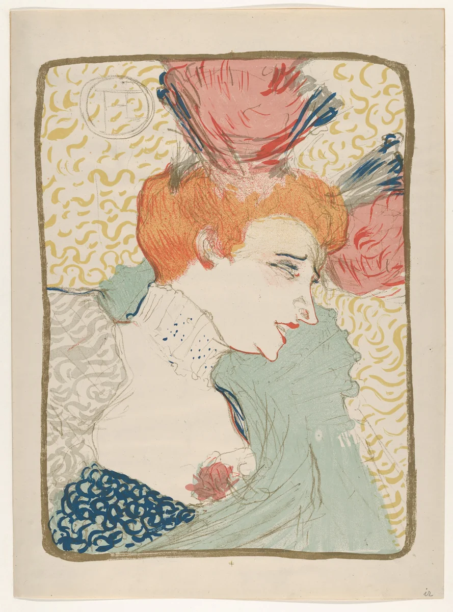 Portrait Bust of Mademoiselle Marcelle Lender by Henri de Toulouse-Lautrec, print, 1895