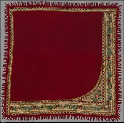 Shawl by Dimitri Kolokoltzev, textile, 1825-1835