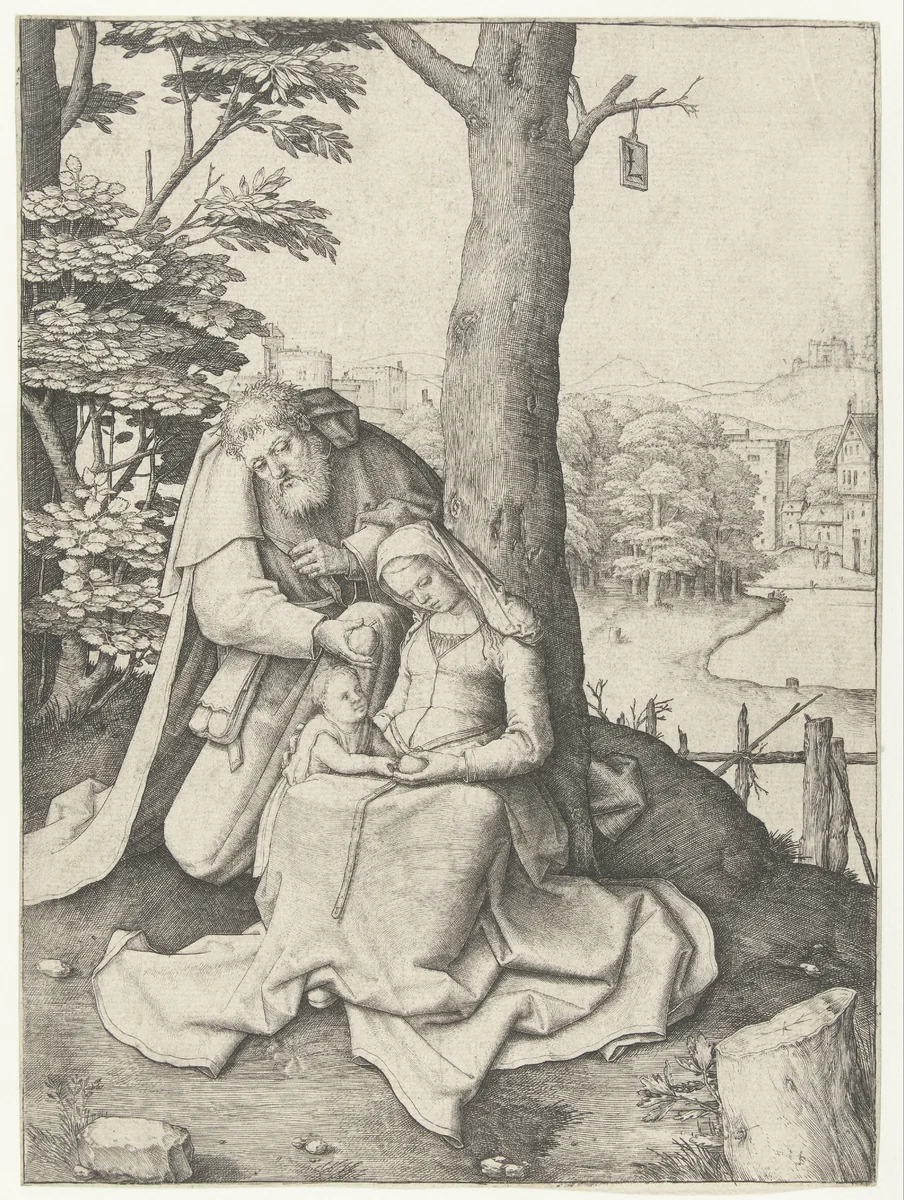The Holy Family by Unknown, print, 1506-1510